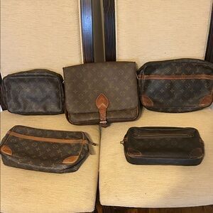 Luxury Brown Monogram Louis Vuitton bags set